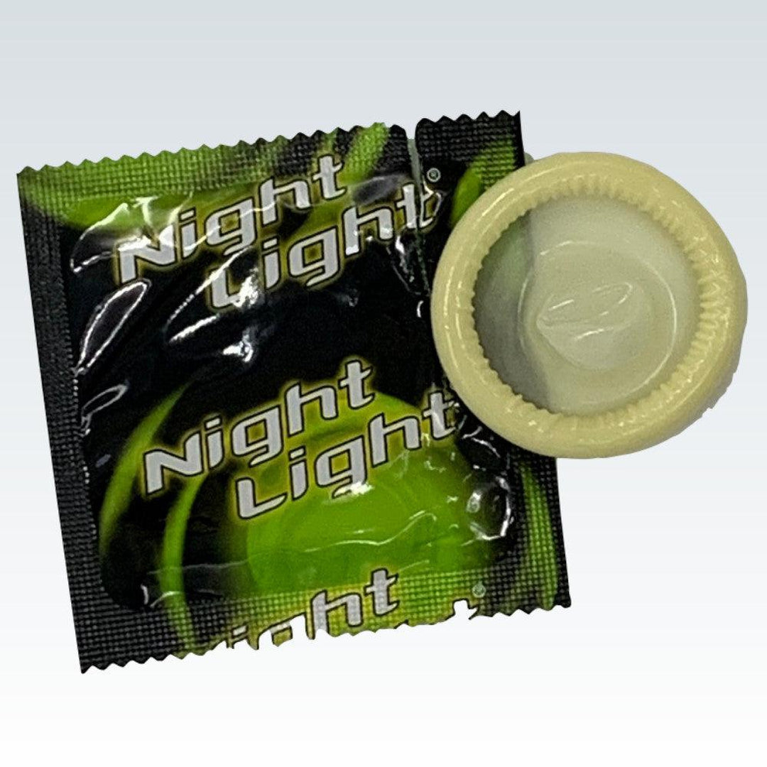 Night Light Glow-in-the-Dark Condoms 3-Pack Fun Design Condomania.com Night Light Glow-in-the-Dark Condoms 3-Pack Fun Design Condomania.com