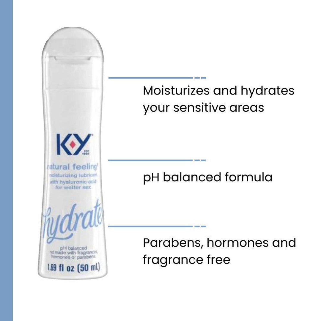 K-Y Natural Feeling with Hyaluronic Acid - Water-Based Lube