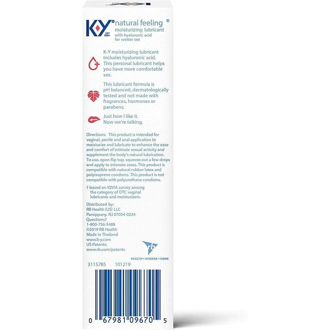 K-Y Natural Feeling with Hyaluronic Acid - Water-Based Lube