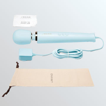 Le Wand Corded Vibrating Wand Massager - Blue Condomania.com Le Wand Corded Vibrating Wand Massager - Blue Condomania.com