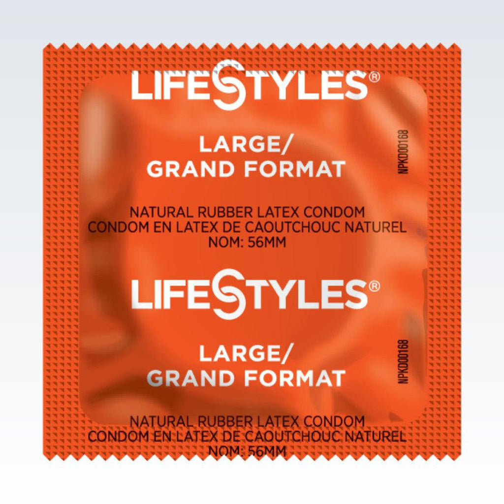 LifeStyles Large Size Condoms 56mm - 12 Pack – Condomania.com