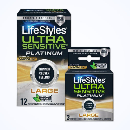 LifeStyles Ultra Sensitive Platinum Large Condoms 1080
