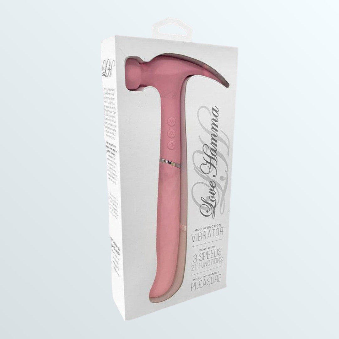 Love Hamma Curved Multi-Function Vibrator - Pink