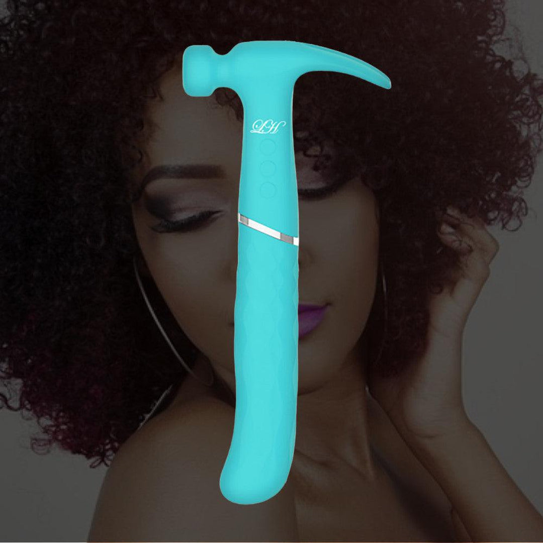 Love Hamma Curved Multi-function Vibrator - Aqua