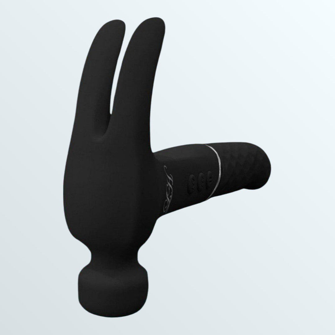 Love Hamma Thrusting Multi-Function Vibrator - Black