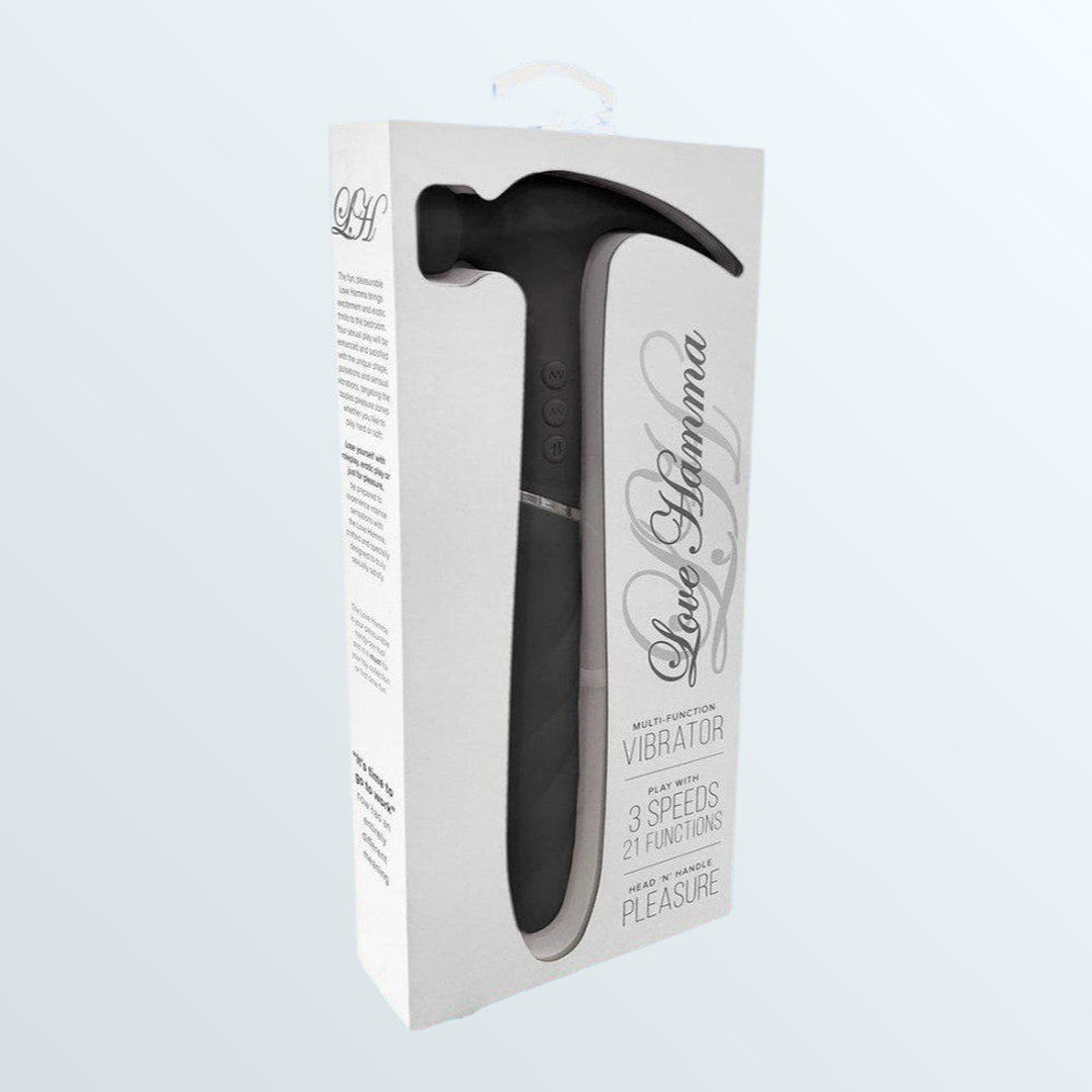 Love Hamma Thrusting Multi-Function Vibrator - Black