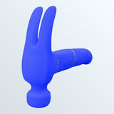 Love Hamma Thrusting Multi-Function Vibrator - Blue