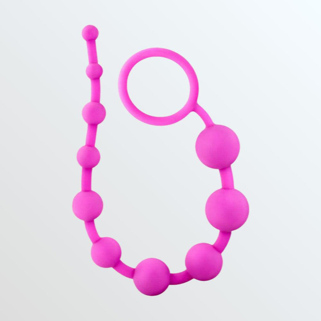 Luxe Silicone Anal Beads with 10 Beads