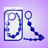 Luxe Silicone Anal Beads with 10 Beads - Indigo