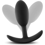 Luxe Wearable Vibra Slim Black Butt Plug - Medium