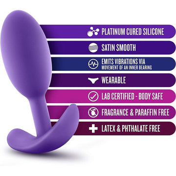 Luxe Wearable Vibra Slim Butt Plug Medium Size Battery-Free – Condomania.com