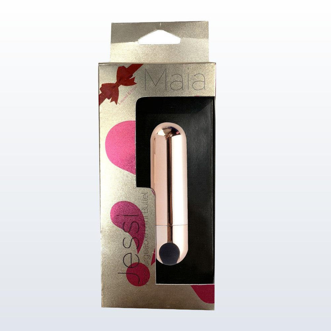 Maia 'Jessi' Rechargeable Mini Bullet Vibe - Rose Gold