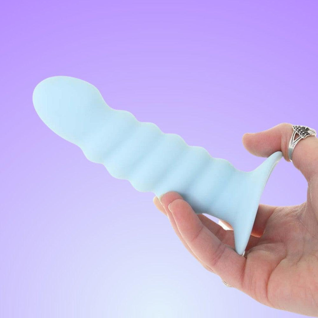 Maia 'Paris' 6" Silicone Ribbed Dong with Suction Base