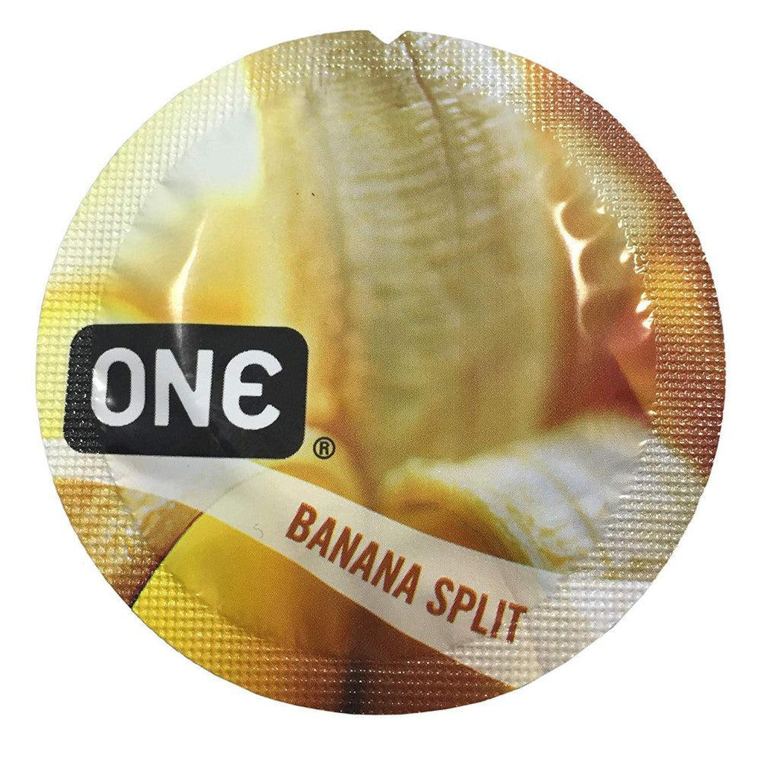 ONE Banana Split Flavored Condoms 🍌