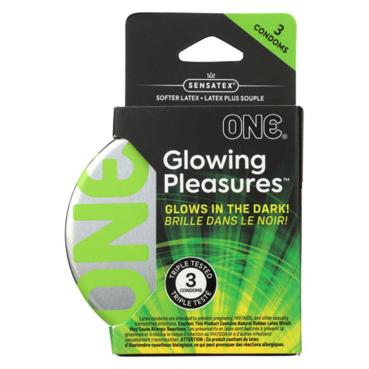 ONE Glowing Pleasure (Glow in the Dark Condoms) 1080