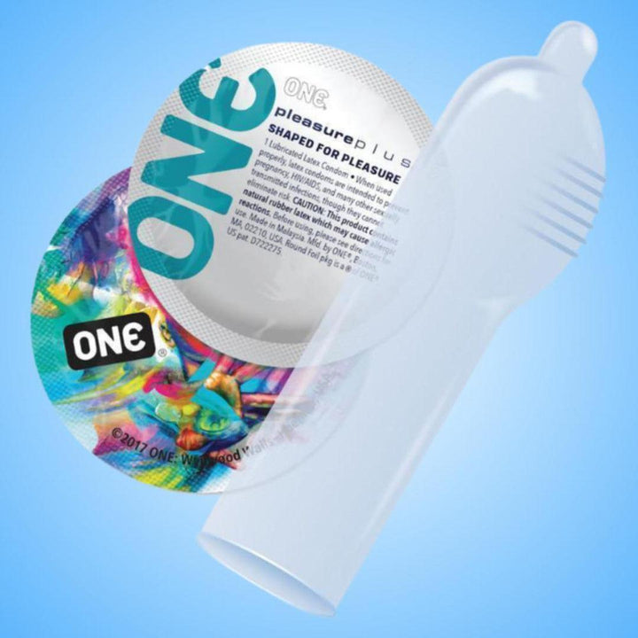 ONE Pleasure Plus Condoms with Pouch