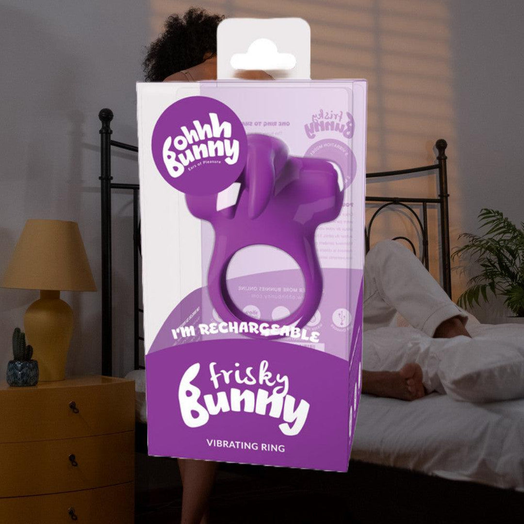 VeDO Frisky Bunny Vibrating Cock Ring Purple Condomania.com VeDO Frisky Bunny Vibrating Cock Ring Purple Condomania.com