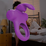Ohhh Bunny Frisky Bunny Vibrating Cock Ring - Perfectly Purple
