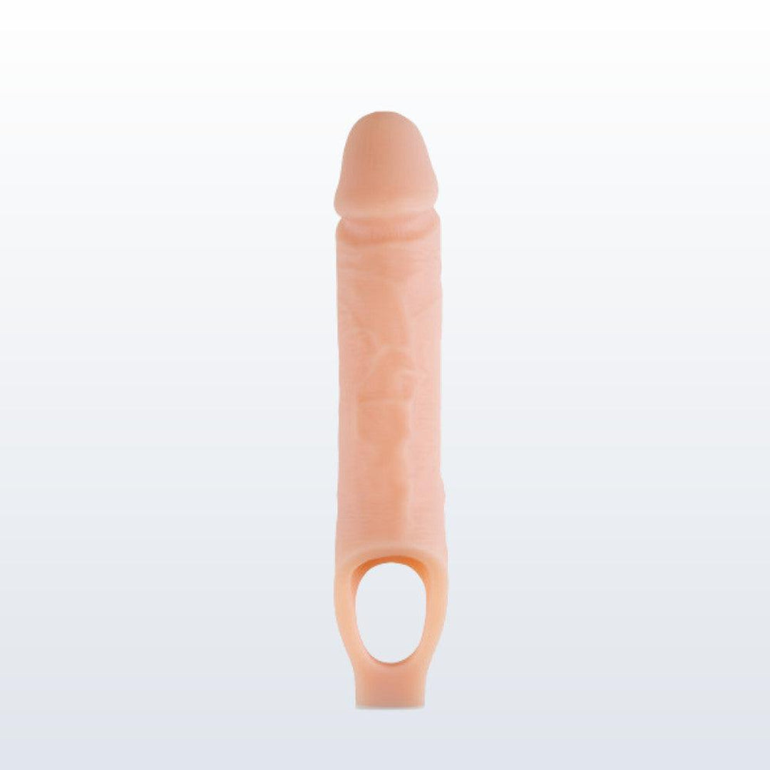 Performance Plus 10" Silicone Cock Sheath Penis Extender - Vanilla