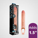 Performance Plus 10" Silicone Cock Sheath Penis Extender - Vanilla