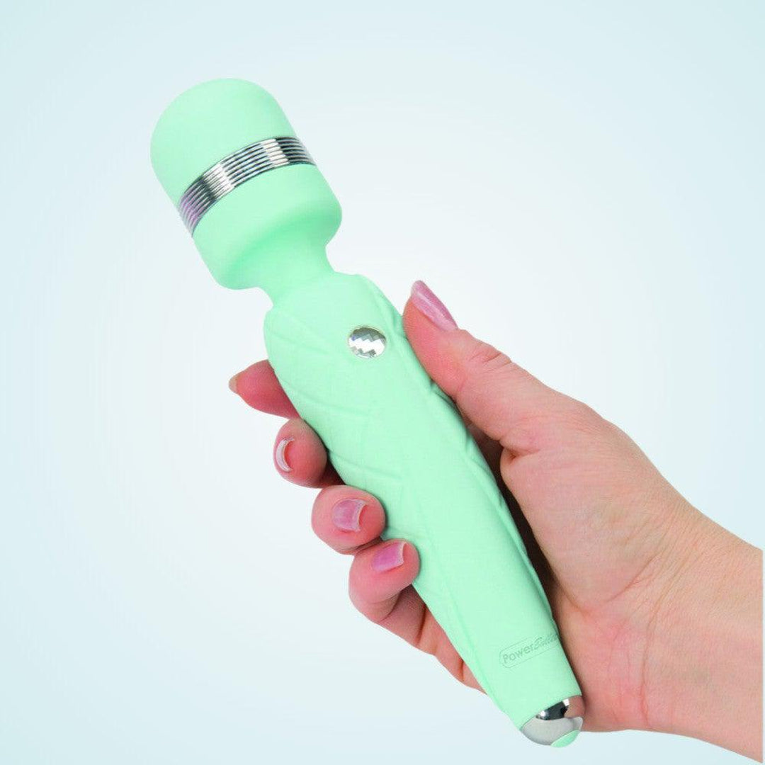 Clitoral Wand Vibrator - Pillow Talk Cheeky Teal USB Condomania.com Clitoral Wand Vibrator - Pillow Talk Cheeky Teal USB Condomania.com