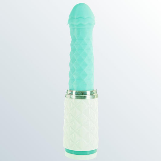 Pillow Talk Feisty Thrusting Vibrator Rechargeable - Teal Condomania.com Pillow Talk Feisty Thrusting Vibrator Rechargeable - Teal Condomania.com