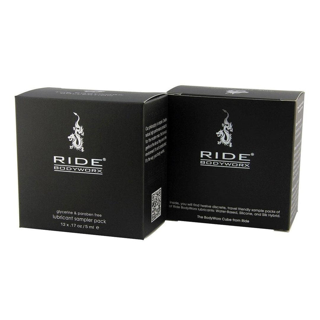 Ride Bodyworx Lube Cube Sampler Pack Of 12 Cubes Sex Lubricant