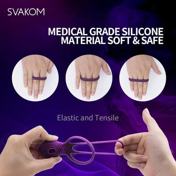 SVAKOM Tammy Double-Ring Vibrating Cock Ring - Couples Condomania.com SVAKOM Tammy Double-Ring Vibrating Cock Ring - Couples Condomania.com