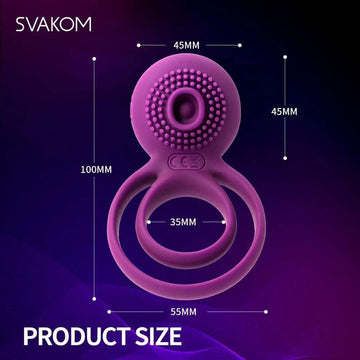suction dildo vibrator SVAKOM Tammy Double-Ring Vibrating Cock Ring