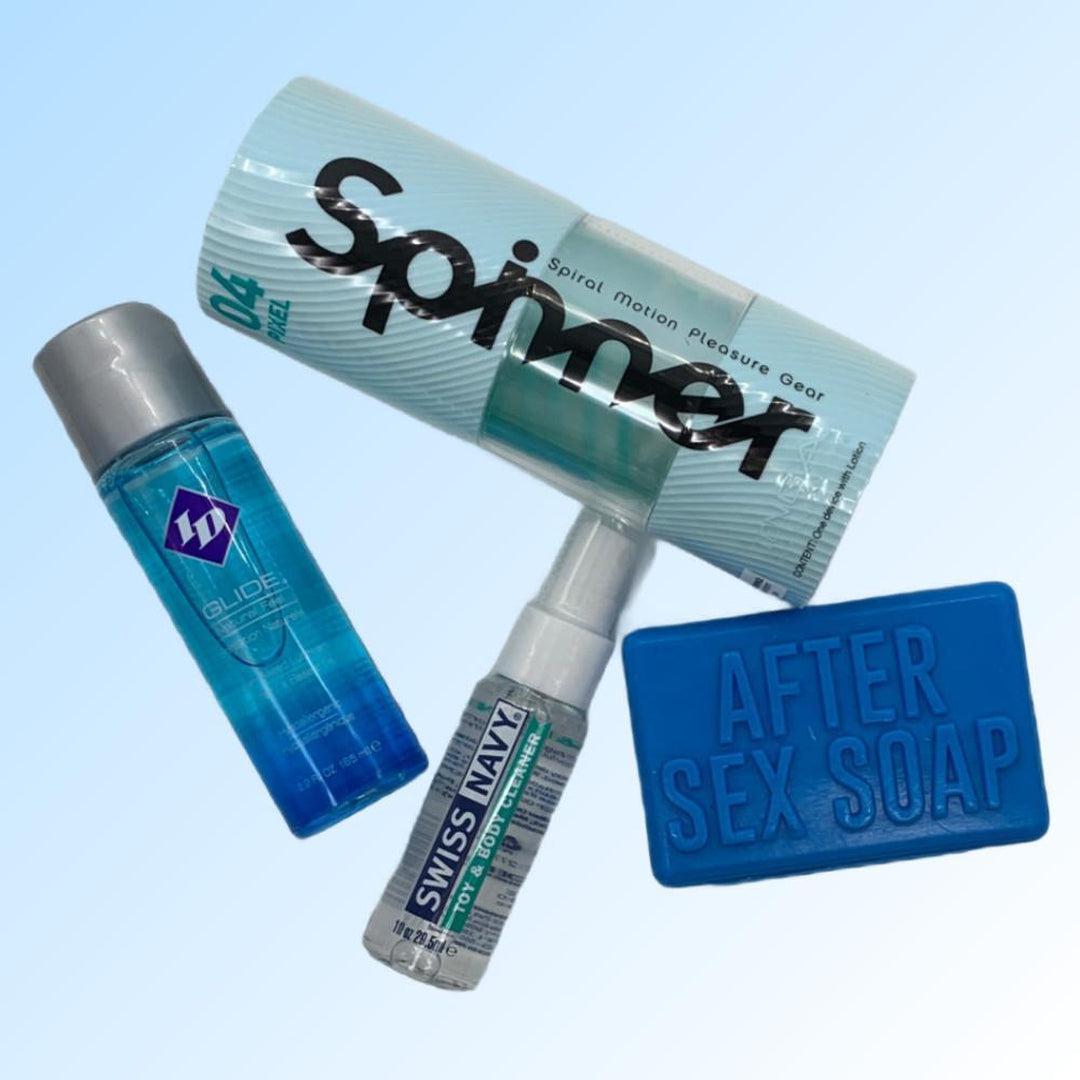 Shower Masturbation Kit for Men TENGA Spinner Included Condomania.com Shower Masturbation Kit for Men TENGA Spinner Included Condomania.com
