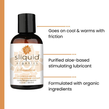 Sliquid Organics Sensation Warming & Cooling Lubricant Condomania.com Sliquid Organics Sensation Warming & Cooling Lubricant Condomania.com