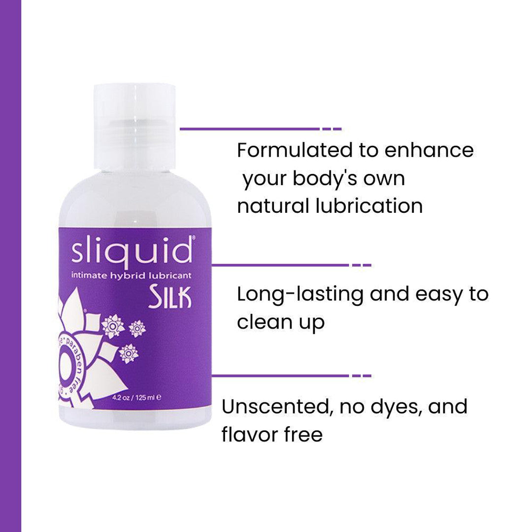Sliquid SILK Non-Staining Silicone & Water-Based Lubricant