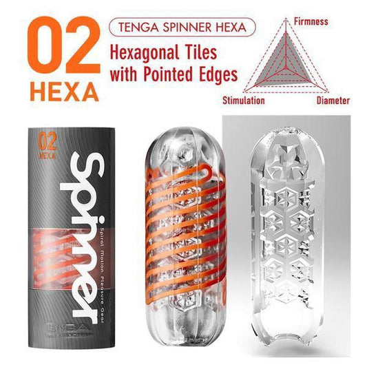 TENGA Spinner Penis Stroker | 'Hexa' 02 1080