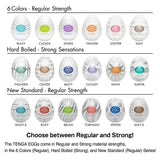 TENGA Egg Variety Pack - Regular Strength Penis Strokers (6 Pack)