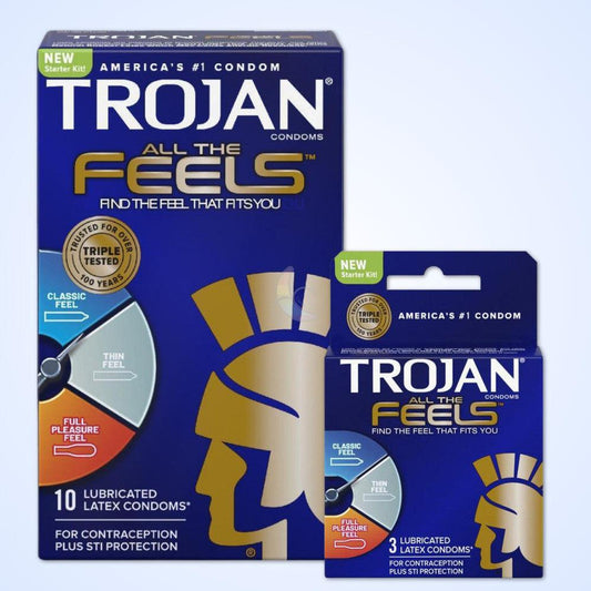 Trojan 'All The Feels' Condom Sampler (3 Types of Condoms) 1080