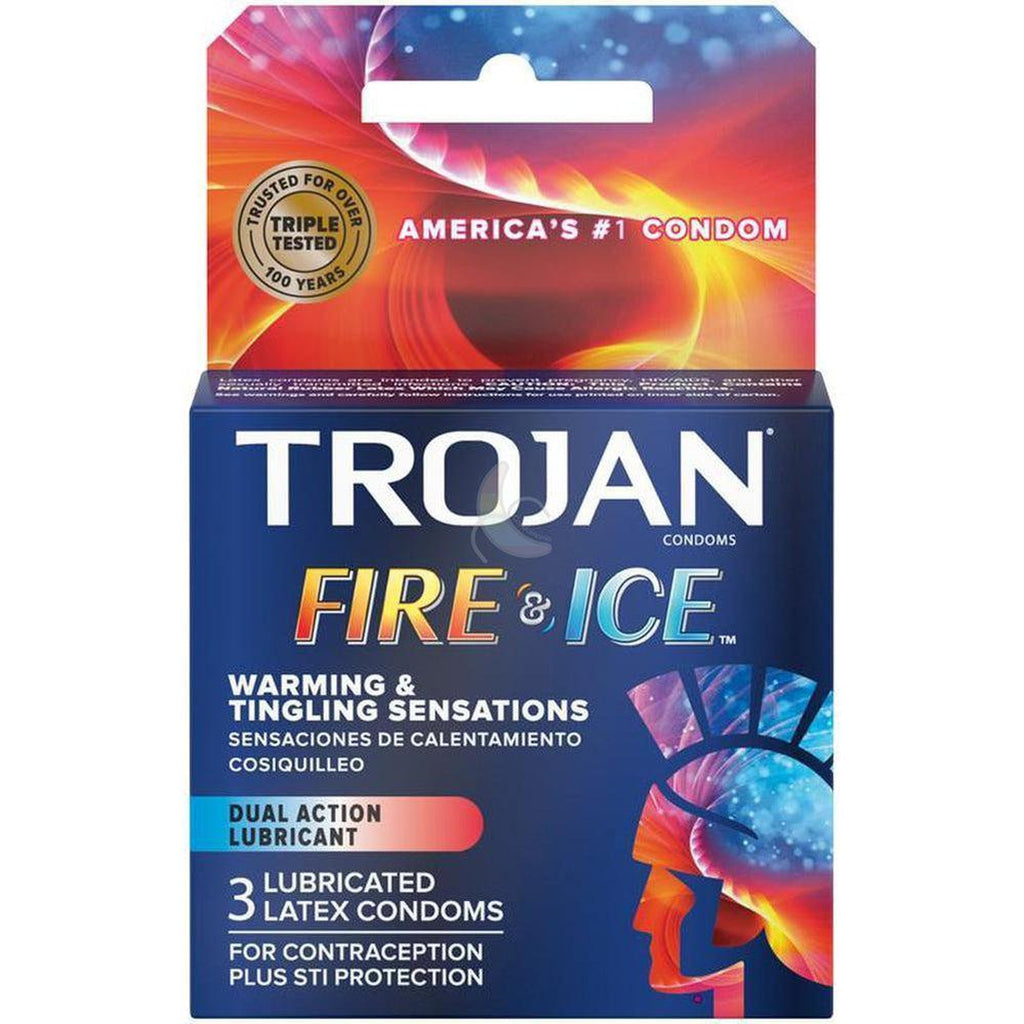 Trojan fire and ice condoms temperature play condomania