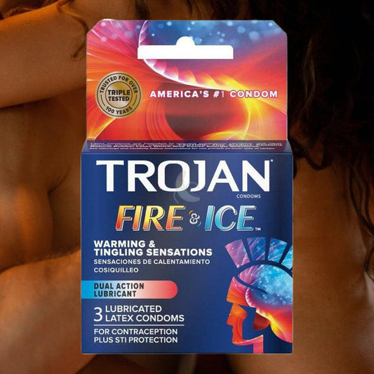 Trojan Fire and Ice Condoms (Hot & Cold Condom) 1080