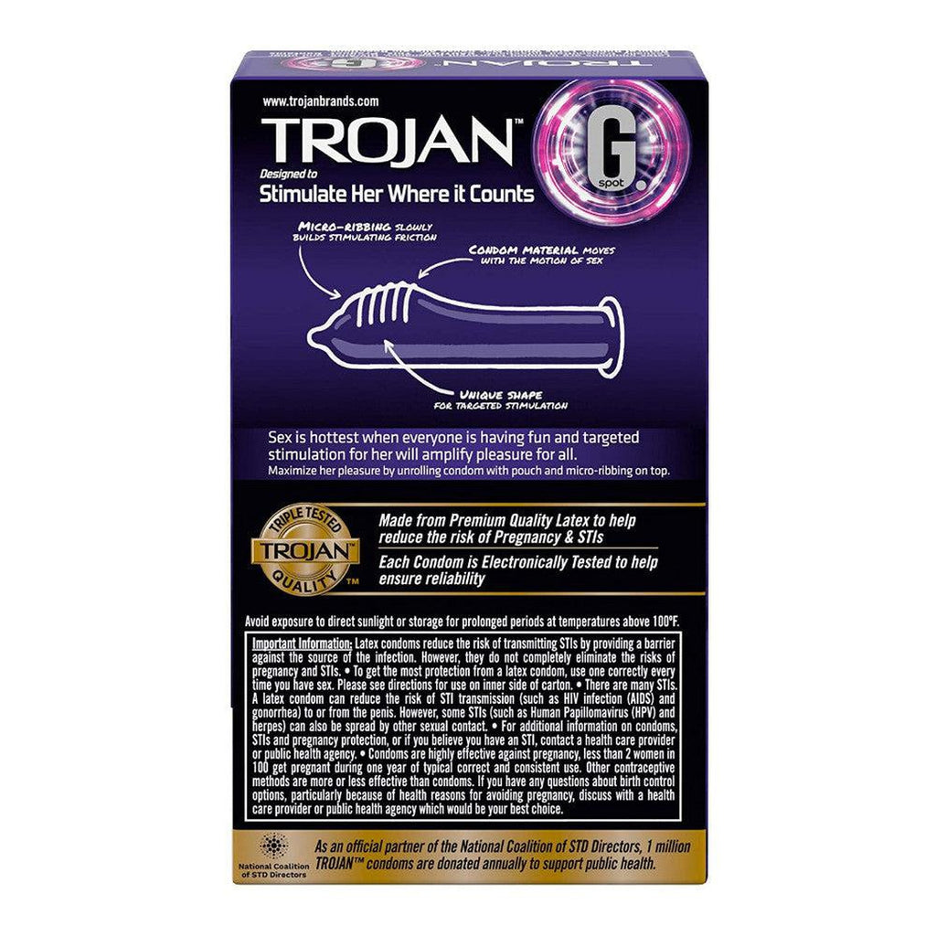 Trojan "G Spot" Premium Condoms Targeted Stimulation