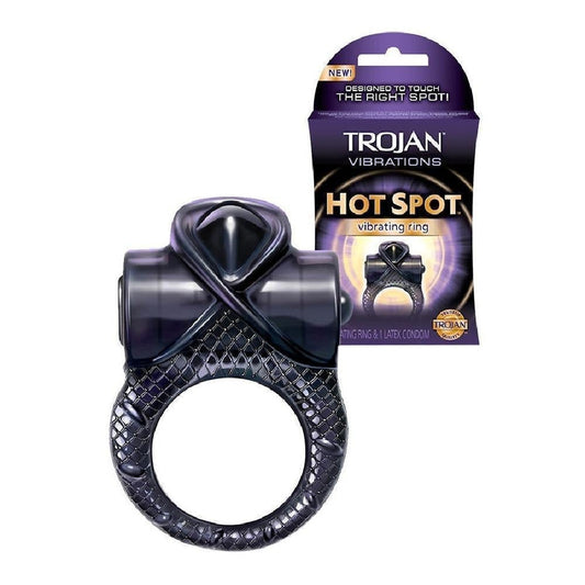 Trojan Hot Spot Vibrating Cock Ring 1080