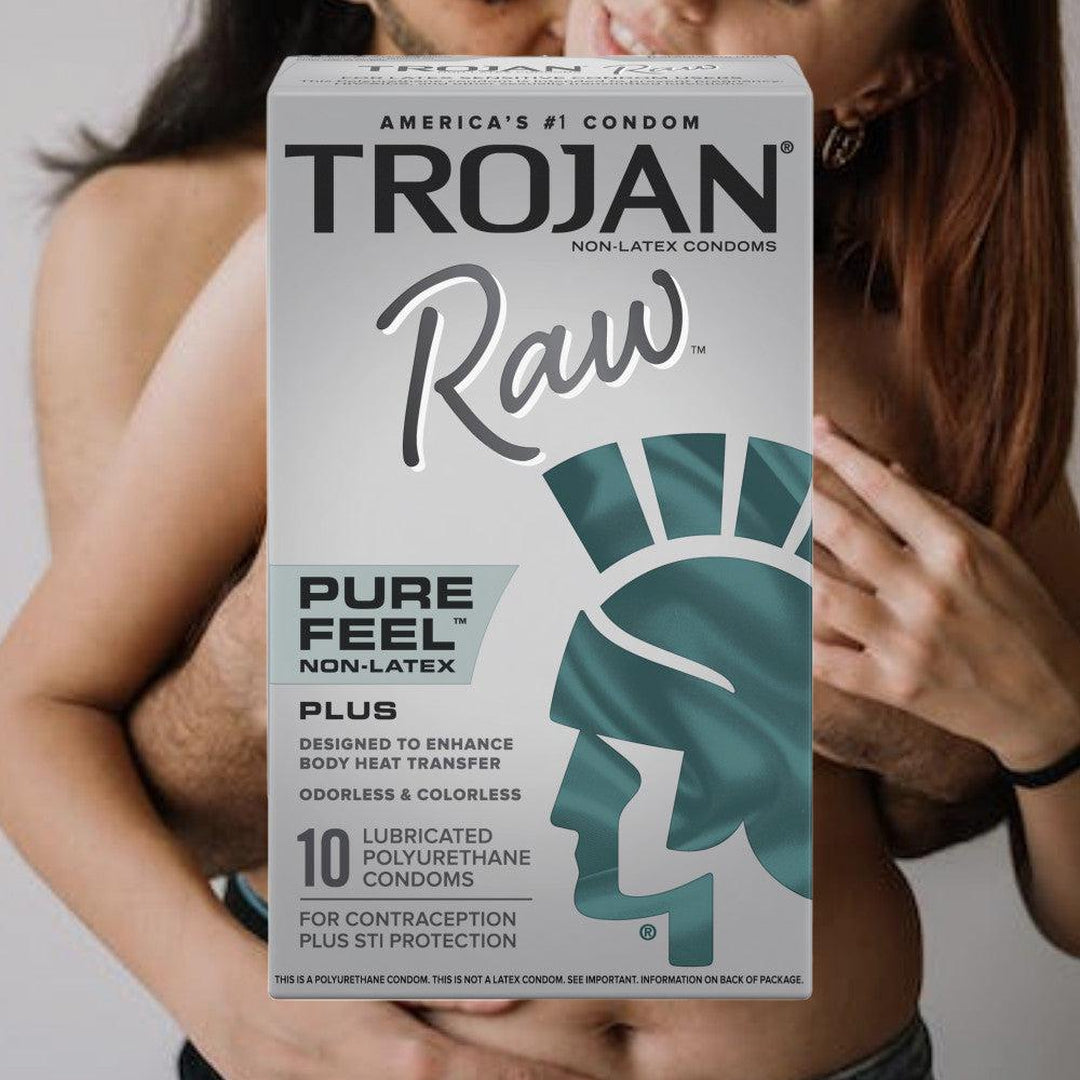 Trojan Raw Non-Latex Condoms - 10 Pack Polyurethane Condomania.com Trojan Raw Non-Latex Condoms - 10 Pack Polyurethane Condomania.com