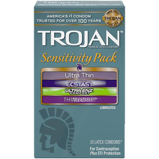 Trojan Sensitivity Variety Pack of Condoms (4 Types of Condoms) 1080
