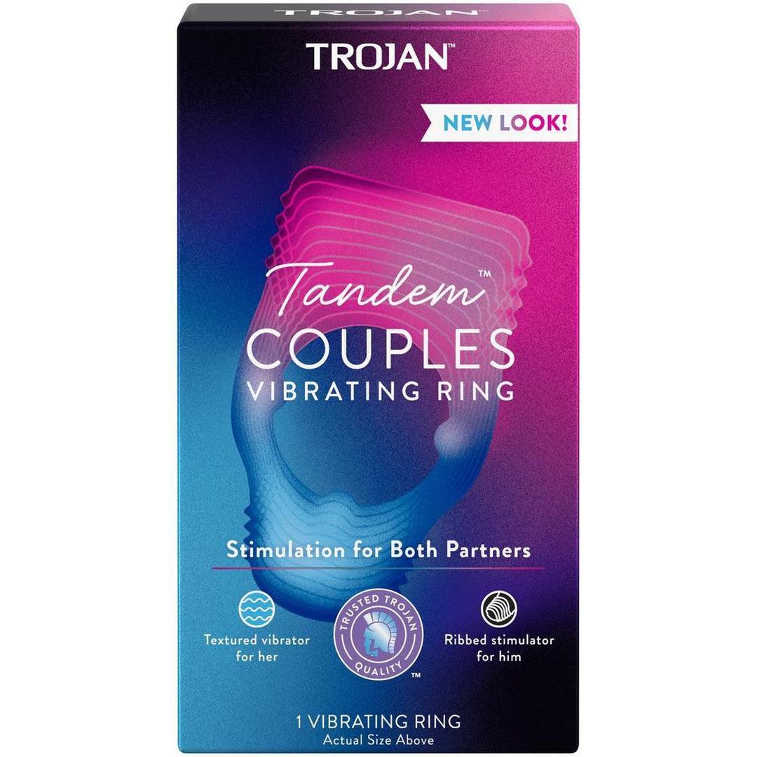 Trojan Tandem Couples Vibrating Cock Ring Condomania.com Trojan Tandem Couples Vibrating Cock Ring Condomania.com