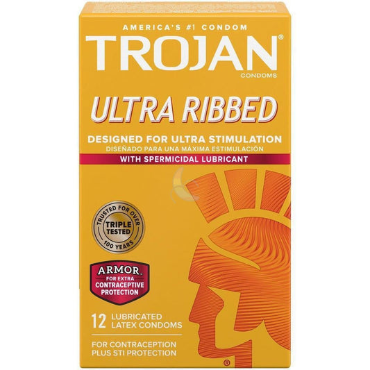 Trojan Ultra Ribbed Armor Condoms 1080