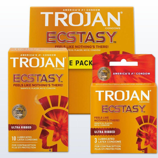 Trojan Ultra Ribbed Ecstasy Condoms 1080