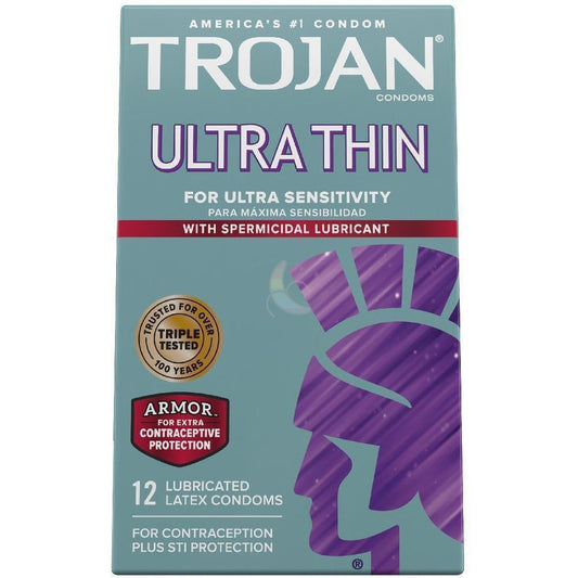 Trojan Ultra Thin Armor Condoms with Spermicide 1080