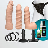 Vac-U-Lock Dual Density Starter Set w/ Harness, Dildos, and More!