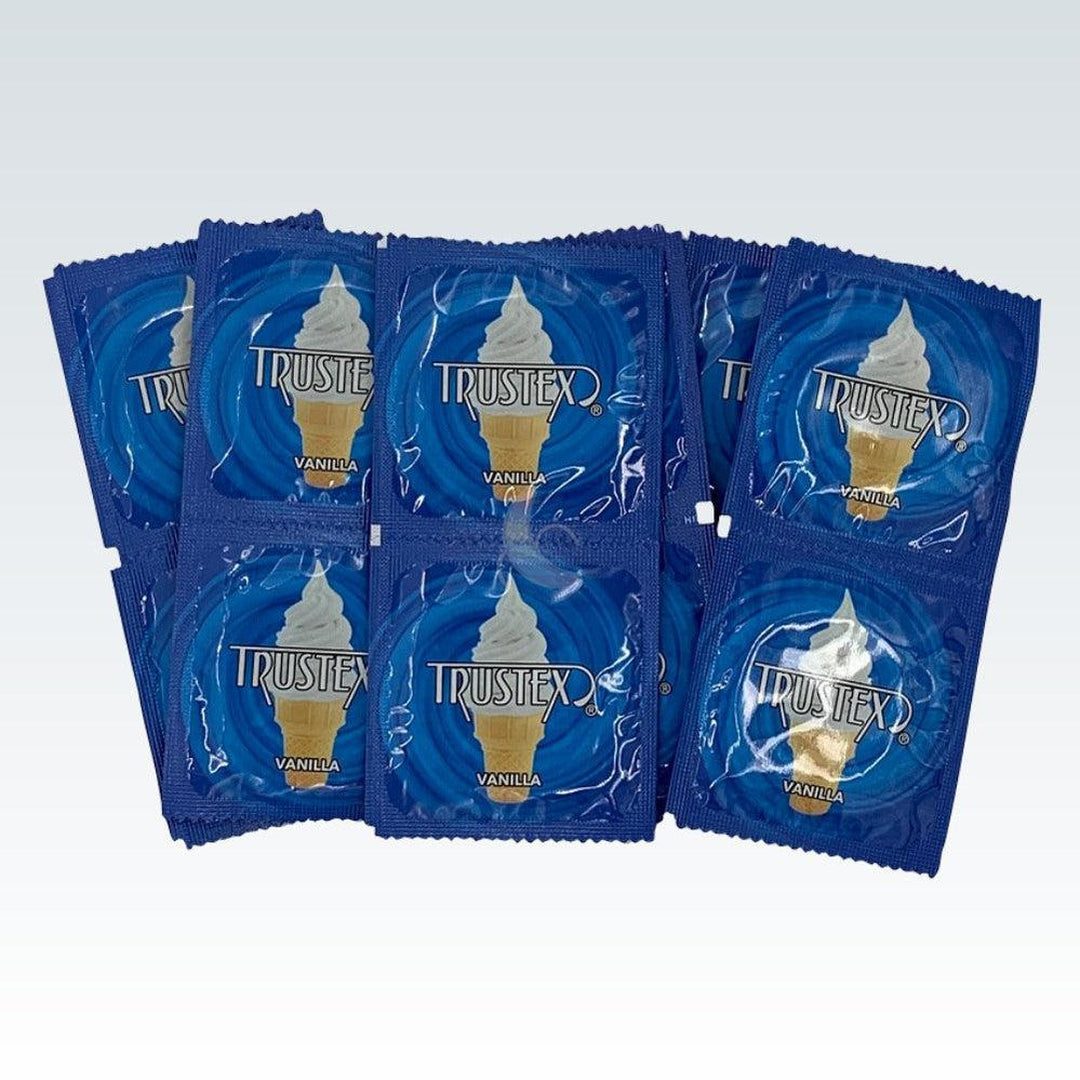 Trustex Vanilla Flavored Condoms 12-Pack Oral Pleasure Condomania.com Trustex Vanilla Flavored Condoms 12-Pack Oral Pleasure Condomania.com