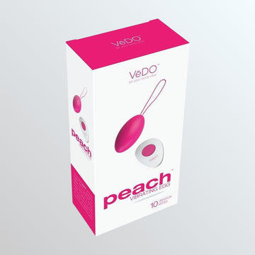 Remote Vibrating Egg VeDO Peach Foxy Pink Rechargeable Condomania.com Remote Vibrating Egg VeDO Peach Foxy Pink Rechargeable Condomania.com
