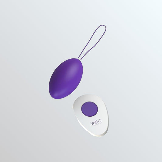 VeDO Peach Remote-Controlled Vibrating Egg - 'Into You Indigo' 1080