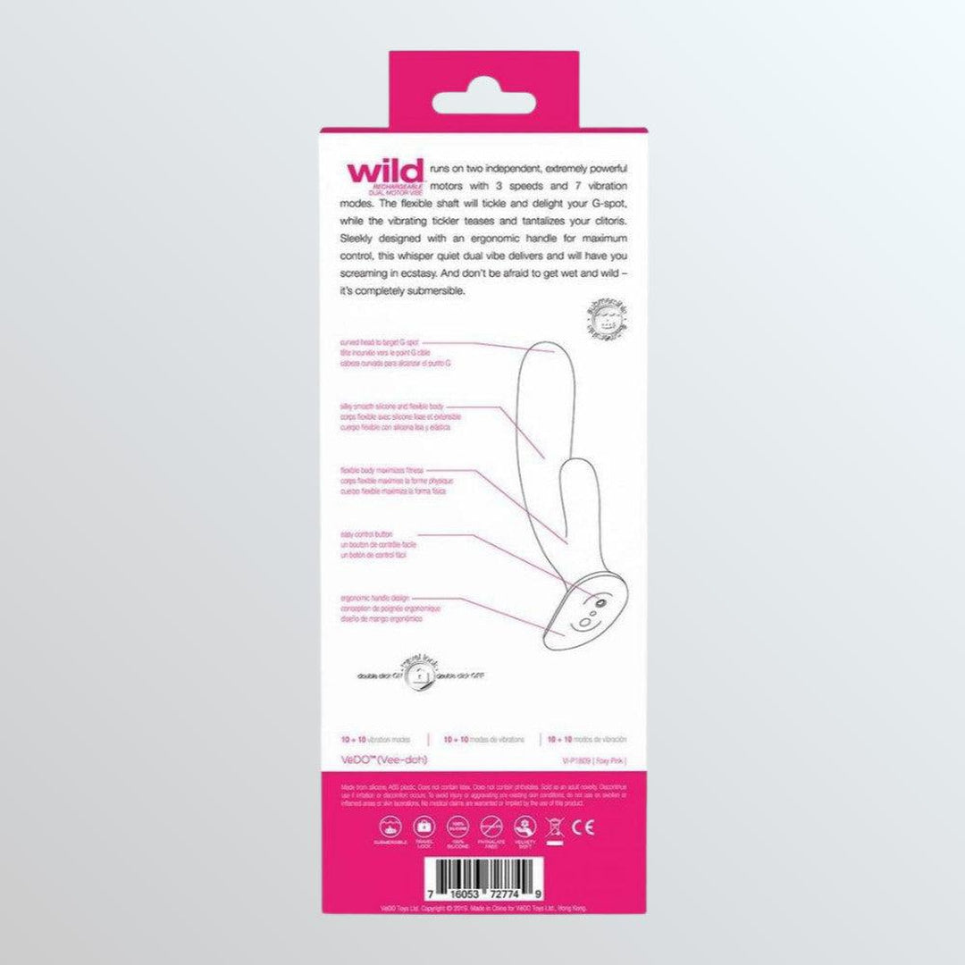 VeDO WILD Duo Rabbit Vibrator Pink